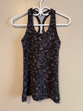 lululemon athletica Black Speckle Racerback Tank